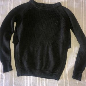 LULULEMON sweater! Dark grey with open sides.